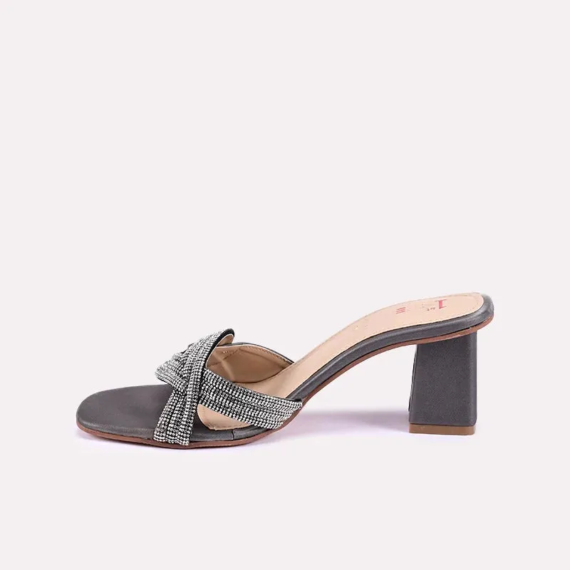 Seraphina Gray Heel Slippers 0412464