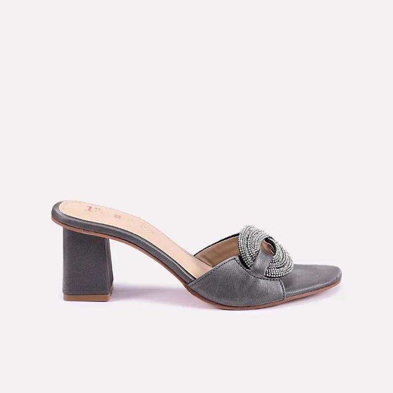 Seraphina Gray Heel Slippers 0412464