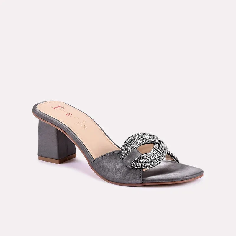 Seraphina Gray Heel Slippers 0412464