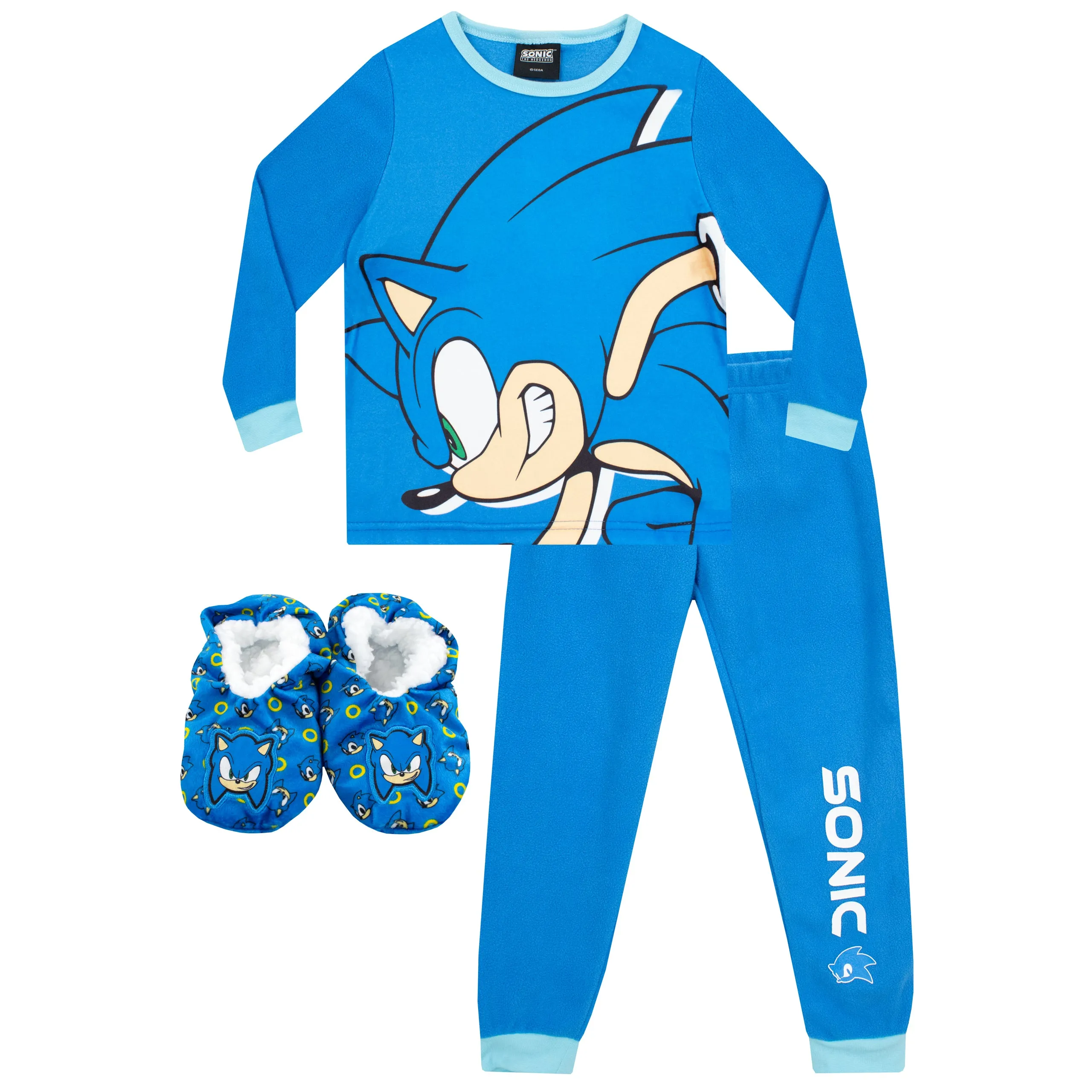 Sonic The Hedgehog Pyjamas and Slippers Set