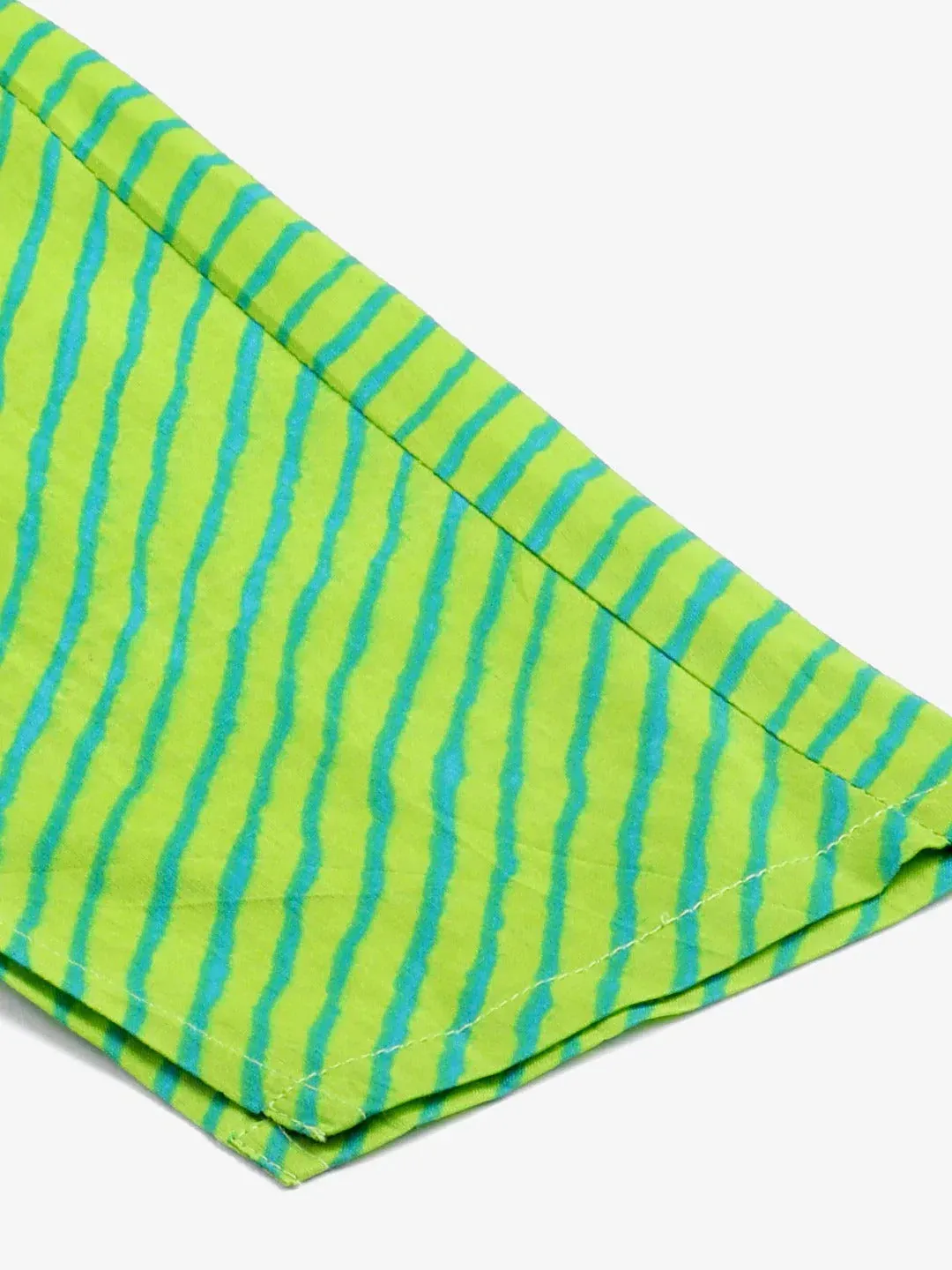 Women Blue & Green Ethnic Motifs Printed Pure Cotton Kurta With Trousers & Dupatta