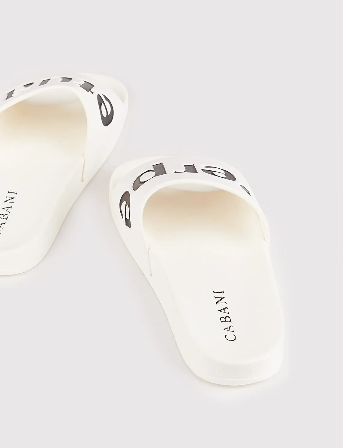 Women White Slide Slippers