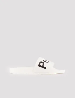Women White Slide Slippers